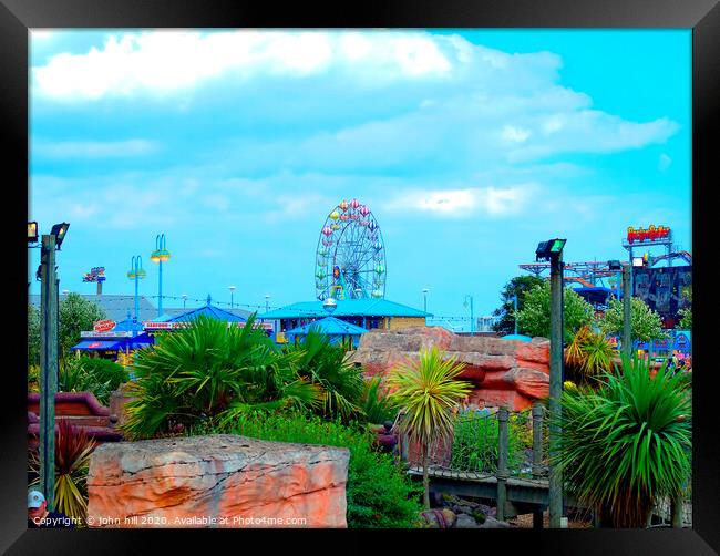 Skegness seafront in Lincolnshire. Framed Print by john hill