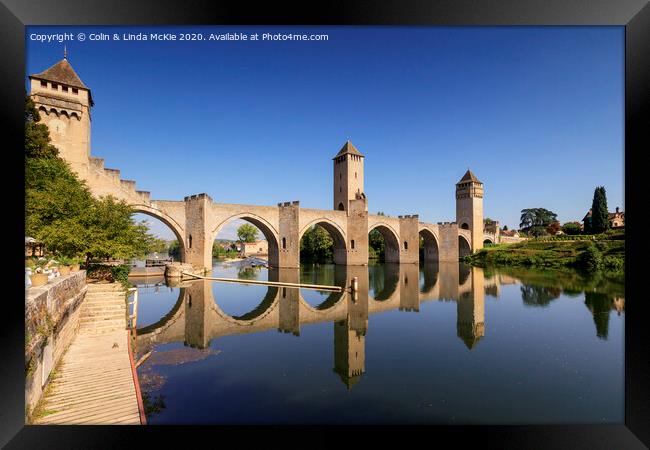 Pont Valentre, Cahors, France Framed Print by Colin & Linda McKie