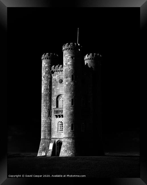 The Dark Tower Framed Print by David Caspar
