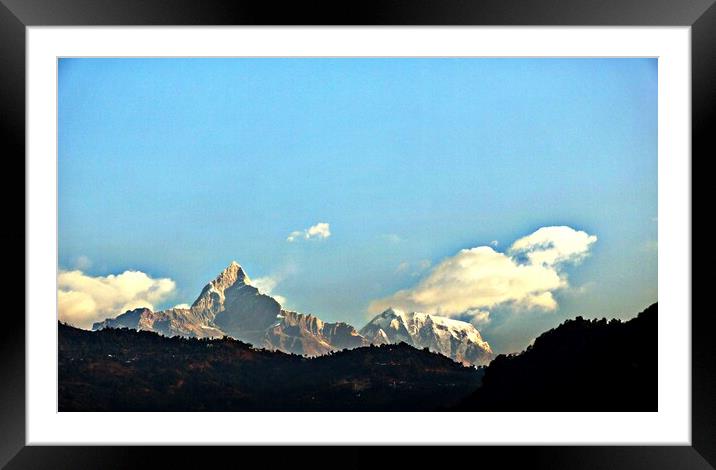 Pokhara Framed Mounted Print by Ian Turnell