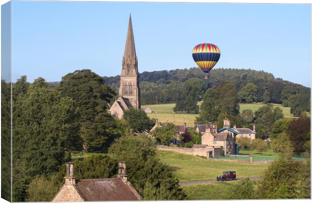 Edensor lost in the past Canvas Print by David Semmens