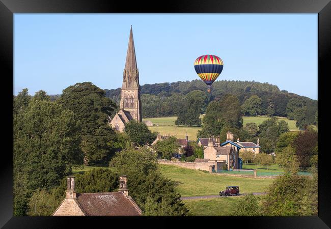 Edensor lost in the past Framed Print by David Semmens