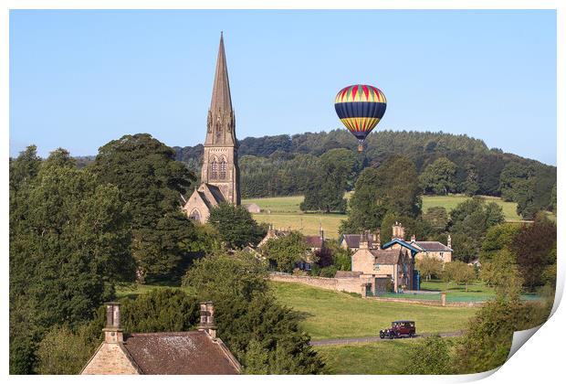 Edensor lost in the past Print by David Semmens