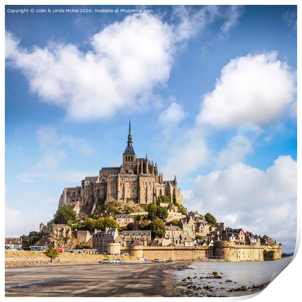 Mont St Michel, Normandy Print by Colin & Linda McKie