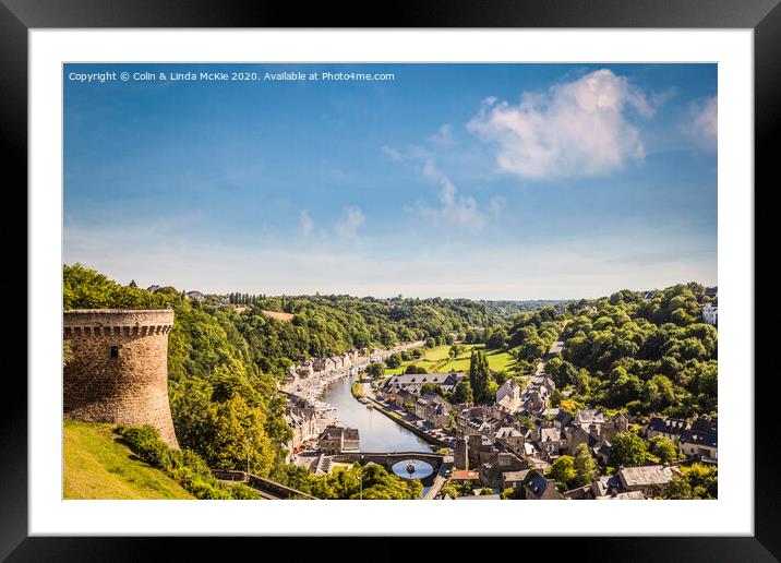 Dinan, Brittany Framed Mounted Print by Colin & Linda McKie
