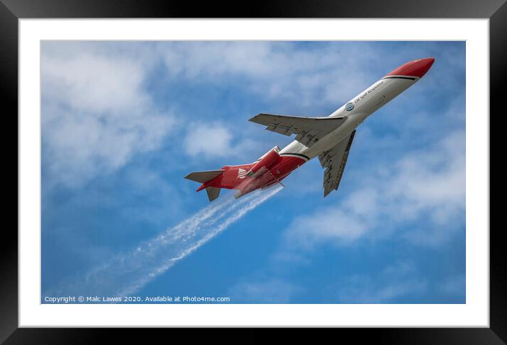 Oil spill Response plane Framed Mounted Print by Malc Lawes