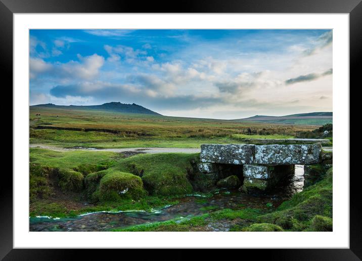 Stone Bridge Bodmin Moor Framed Mounted Print by David Wilkins