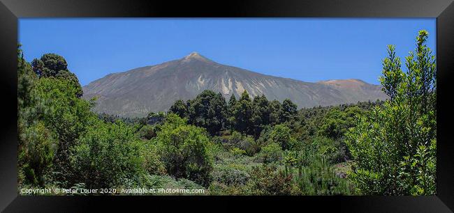 Mount Teide Framed Print by Peter Louer