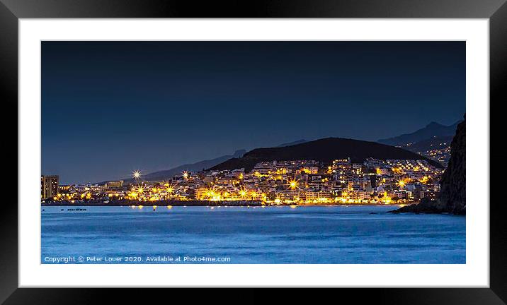 Los Christianos, Tenerife Framed Mounted Print by Peter Louer