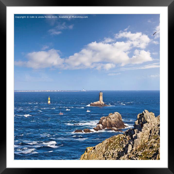 Pointe du Raz, Brittany, France Framed Mounted Print by Colin & Linda McKie