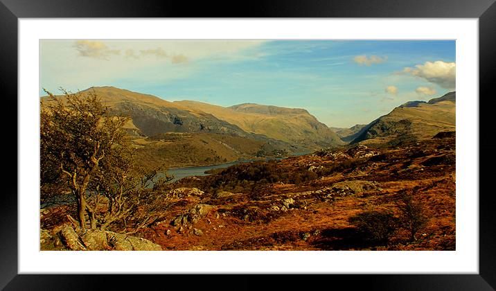 Llanberis valley Framed Mounted Print by Sean Wareing