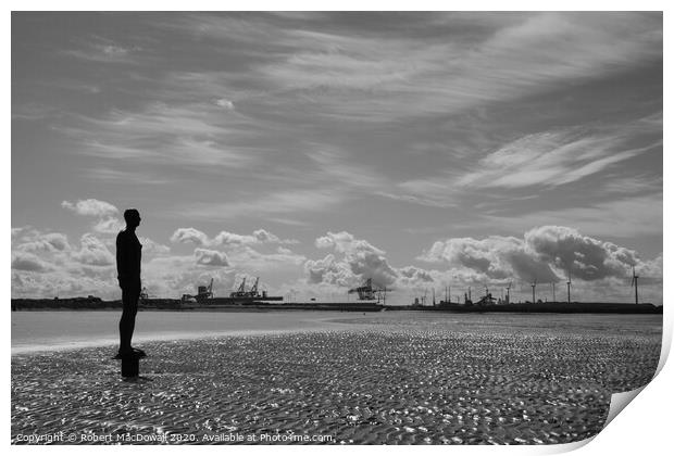Another Place, Crosby Beach Print by Robert MacDowall