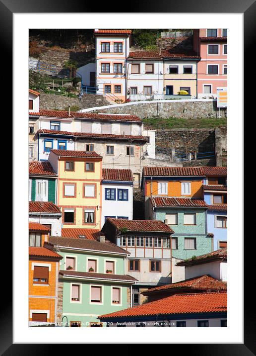 Cudillero, Asturias, Spain  Framed Mounted Print by Robert MacDowall