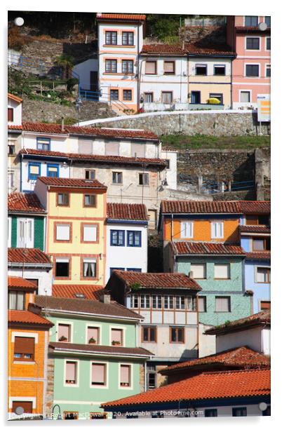 Cudillero, Asturias, Spain  Acrylic by Robert MacDowall