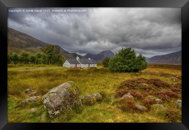 Black Rock Cottage, Glencoe, Scotland Framed Print by Derek Daniel