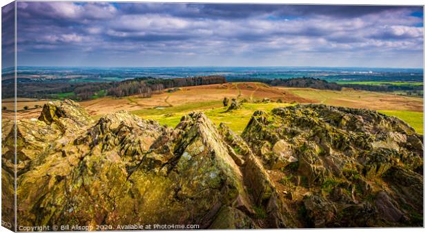 View across Charnwood Forest. Canvas Print by Bill Allsopp