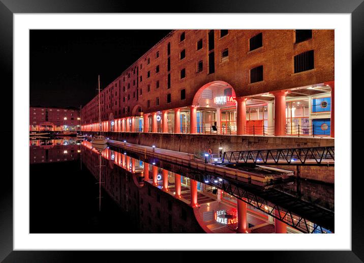The Royal Albert Dock, Liverpool Framed Mounted Print by Jason Connolly