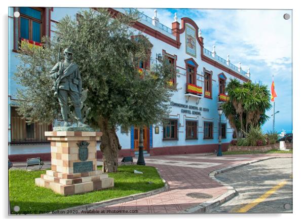 The General Command of Ceuta Headquarters, Ceuta Acrylic by Peter Bolton