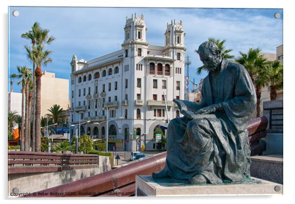 Josef Ben Yehuda Ibn-Aknin (Philosopher) 1160-1226. Ceuta, North Africa Acrylic by Peter Bolton