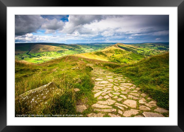 The path to Losehill Framed Mounted Print by Bill Allsopp