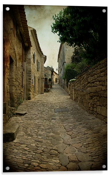 Alleyway in Mediaeval Lacoste Acrylic by Jacqi Elmslie