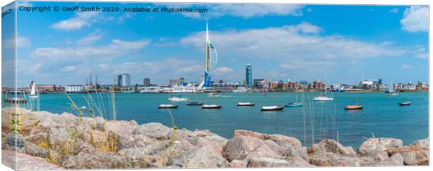 Portsmouth City and Harbour Canvas Print by Geoff Smith
