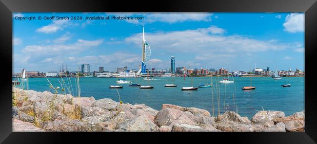 Portsmouth City and Harbour Framed Print by Geoff Smith