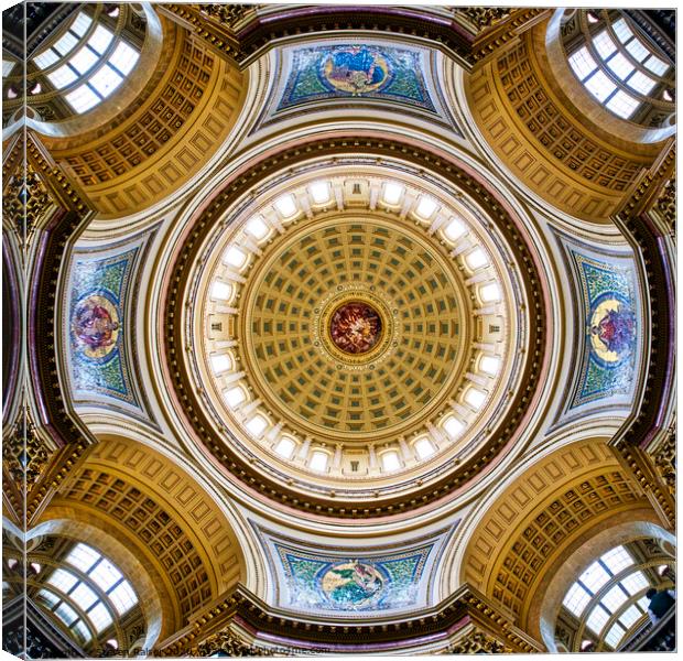 Capitol - Dome 2- Madison - Wisconsin Canvas Print by Steven Ralser