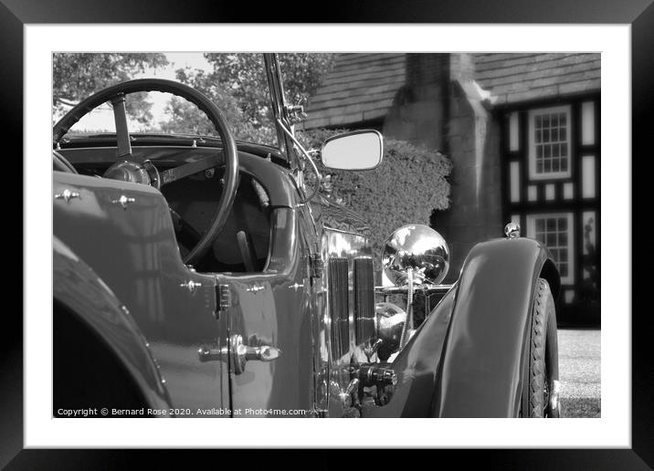 Alvis Speed 20 Vintage Car Framed Mounted Print by Bernard Rose Photography