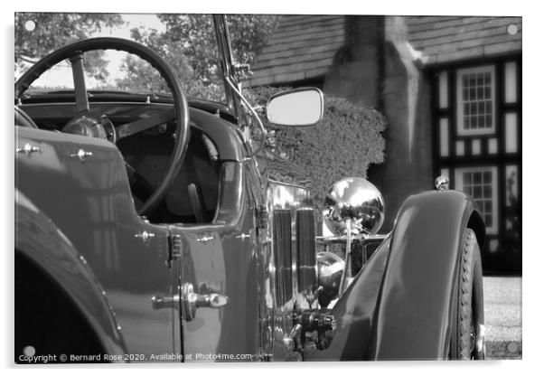 Alvis Speed 20 Vintage Car Acrylic by Bernard Rose Photography
