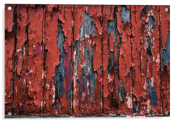 Flaking Paint Acrylic by Roger Aubrey