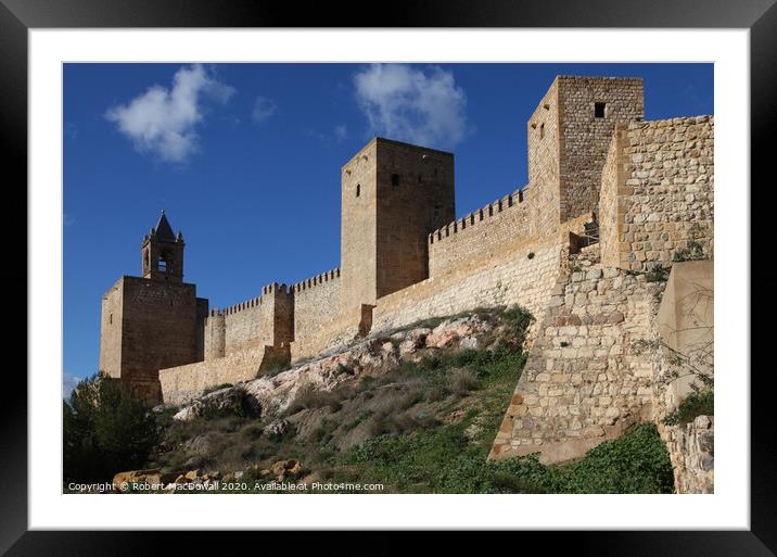 Alcazaba de Malaga, Spain  Framed Mounted Print by Robert MacDowall