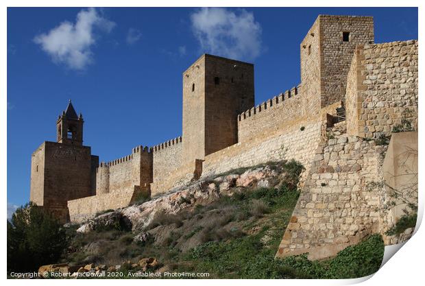 Alcazaba de Malaga, Spain  Print by Robert MacDowall