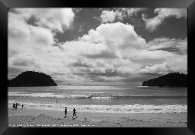 Matapouri Beach, Northland, New Zealand Framed Print by Robert MacDowall