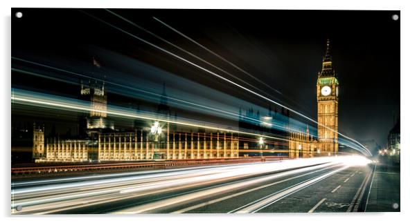 Westminster bridge  Acrylic by chris smith