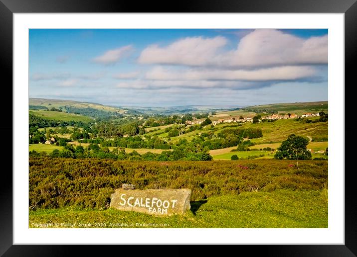 North York Moors Landscapes Yorkshire Framed Mounted Print by Martyn Arnold