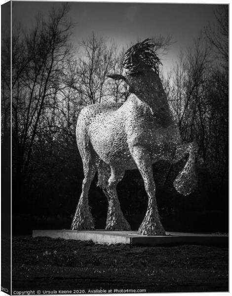 Cob sculpture by Andy Scott Canvas Print by Ursula Keene