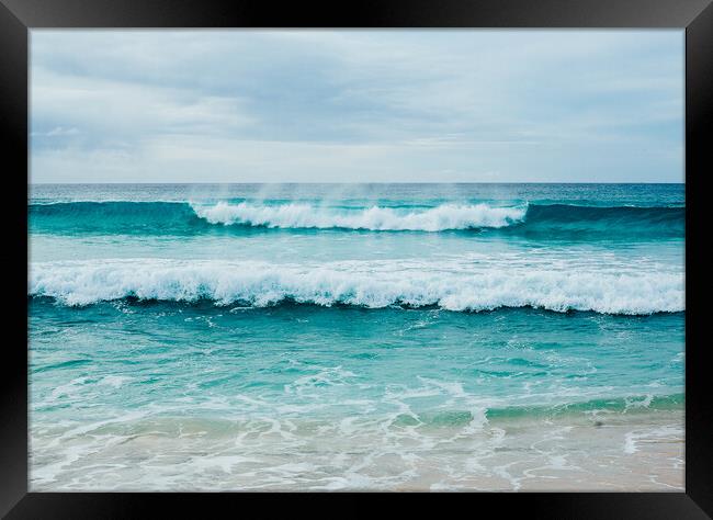 Fine art seascape of Scarista beach  Framed Print by Steve Jackson