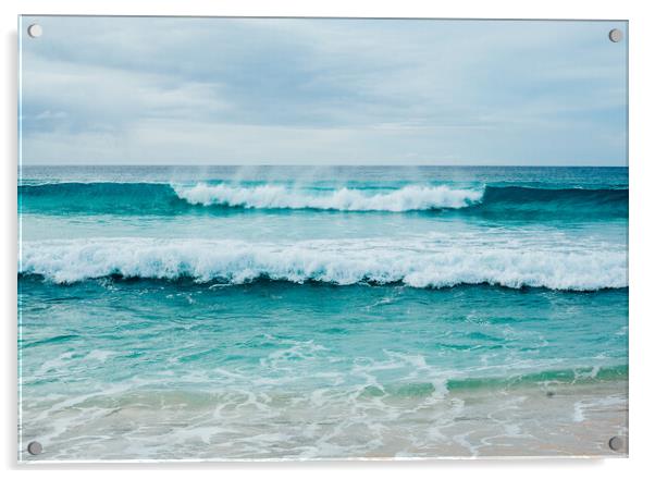 Fine art seascape of Scarista beach  Acrylic by Steve Jackson