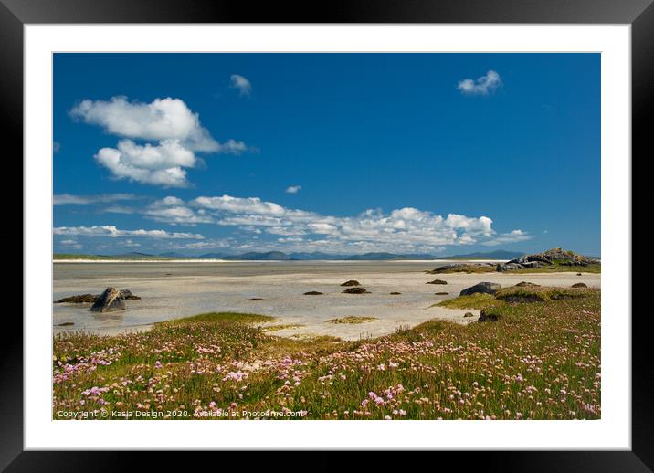 Tràigh Ear / East Beach at low tide, North Uist  Framed Mounted Print by Kasia Design