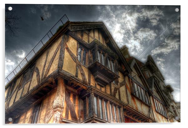 Tudor House - Oxford Acrylic by Victoria Limerick