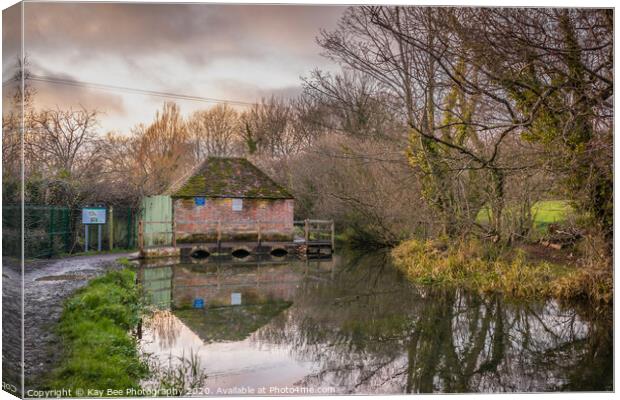 The Eel House along the Arle River in Hampshire Canvas Print by KB Photo