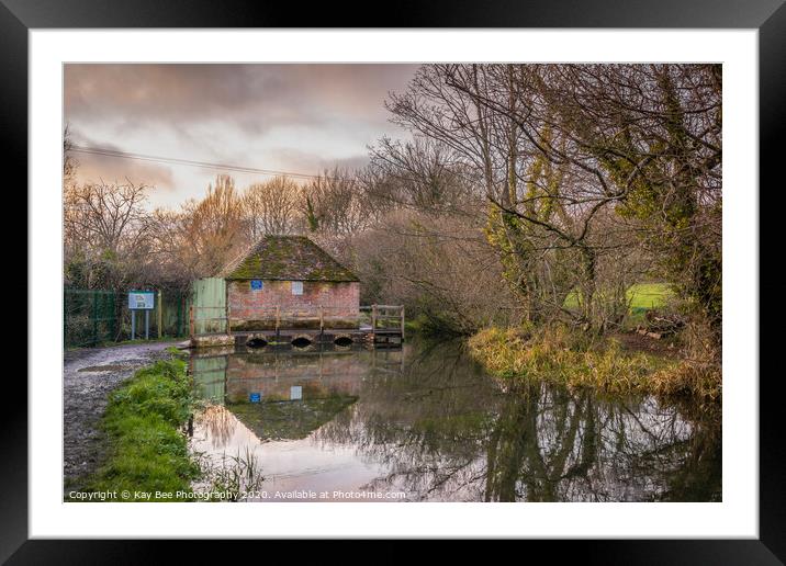 The Eel House along the Arle River in Hampshire Framed Mounted Print by KB Photo