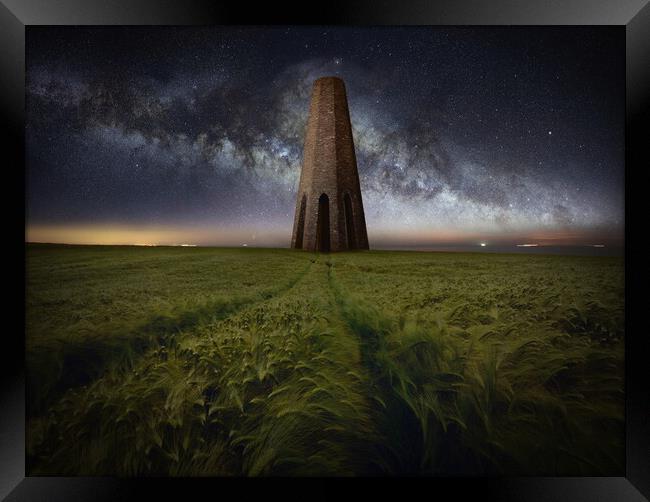 The Daymark Tower Framed Print by David Neighbour