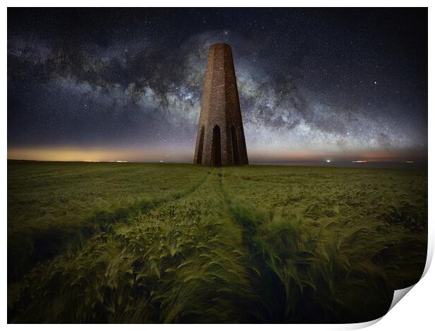 The Daymark Tower Print by David Neighbour