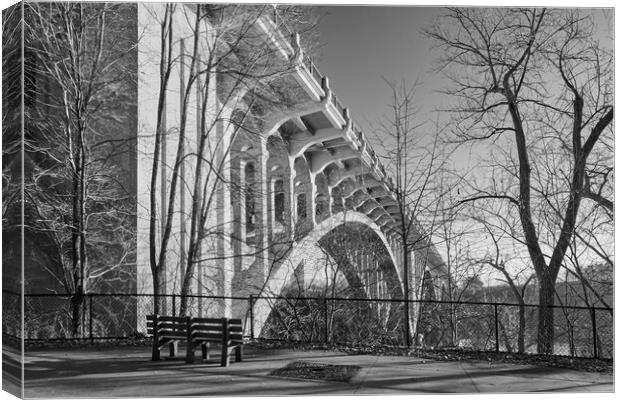 Ford  Parkway Bridge Canvas Print by Jim Hughes