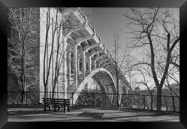 Ford  Parkway Bridge Framed Print by Jim Hughes