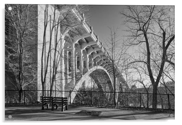 Ford  Parkway Bridge Acrylic by Jim Hughes