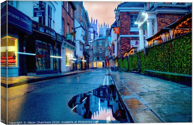 York Petergate Canvas Print by Alison Chambers