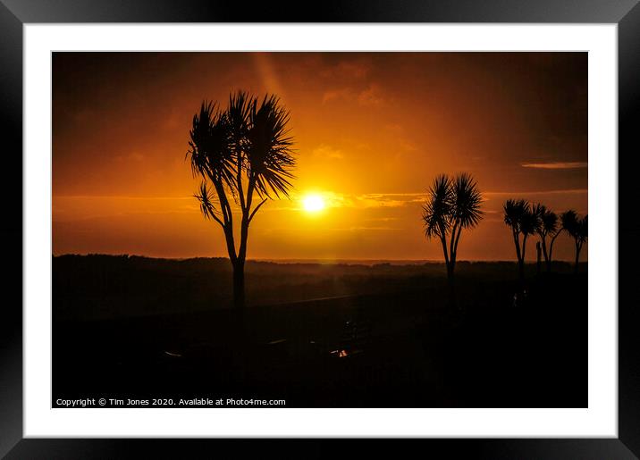 Sky sun Framed Mounted Print by Tim Jones